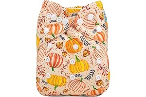 Alvababy Premium Cloth Diaper with 2 Absorbent Inserts - Washable & Reusable...