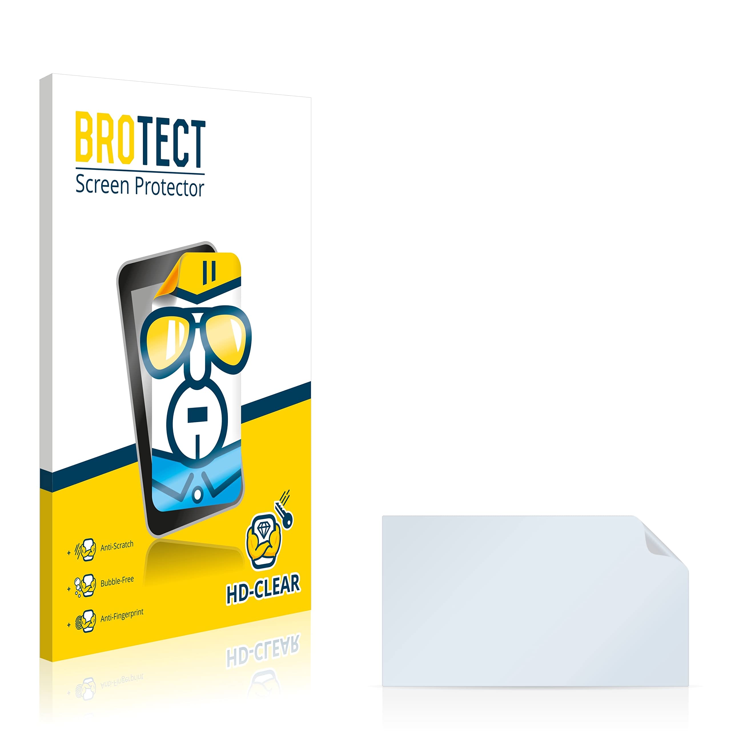 brotect 16" Pellicola Protettiva per Notebooks con 16,0 Pollici (40.6 cm) [354 x 199 mm, 16:9] Trasparente Anti-Impronte