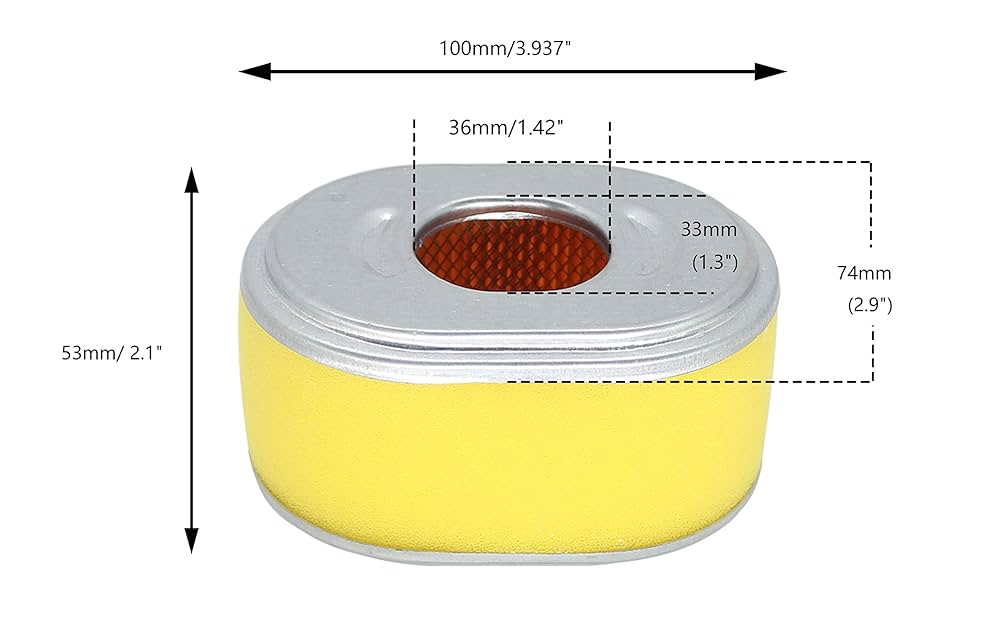 Amazon.com: Fullas 4 Pack 17210-ZE0-505 GX120 Air Filter