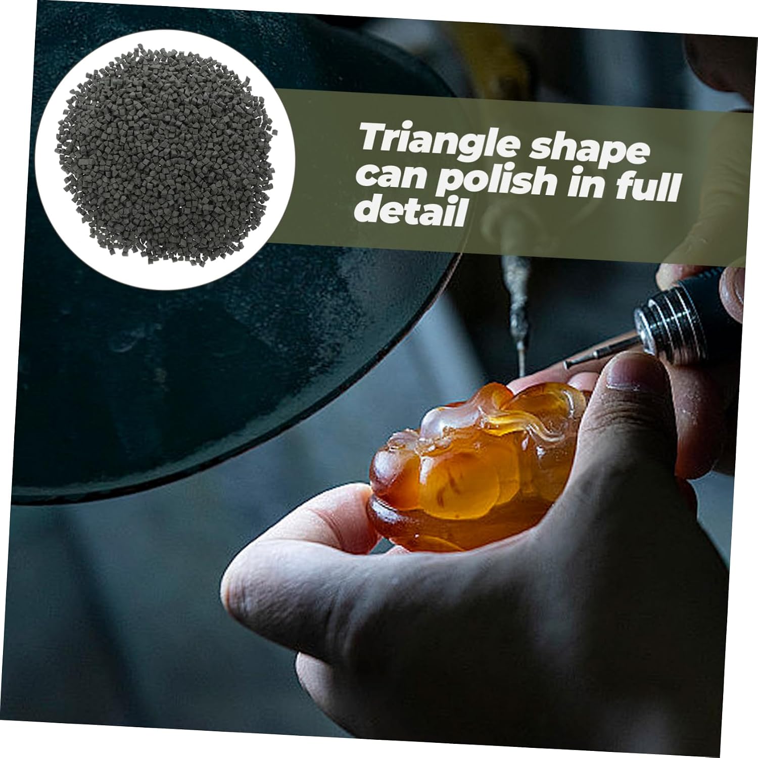 MAGICLULU 500g Jewelry Polishing Buffing Abrasive Media for Tumbling Kit Rotary Tumbler