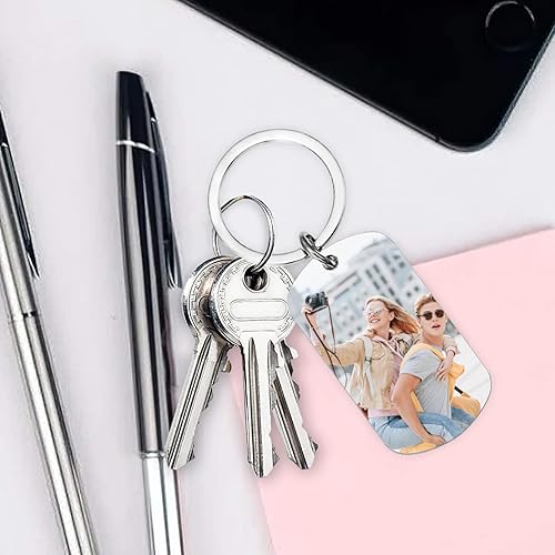 Miniatura 4 de Llavero personalizado con foto personalizadatextoetiqueta de perro, decoraciones personalizadas, regalos de Navidad