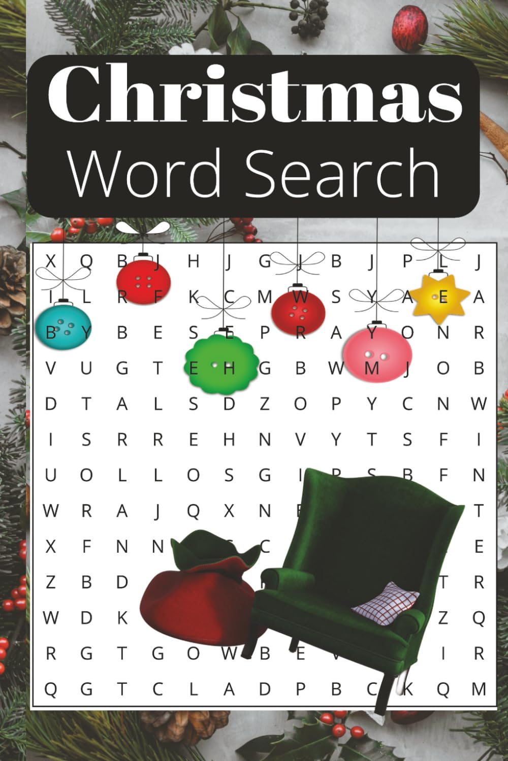 Christmas Word Search Book: A Christmas Themed Word Find Puzzle For Seniors, Adults, and Teens