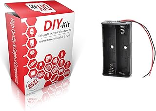 حامل بطارية بخلفيتين من دي اي واي كيت، موديل 18650