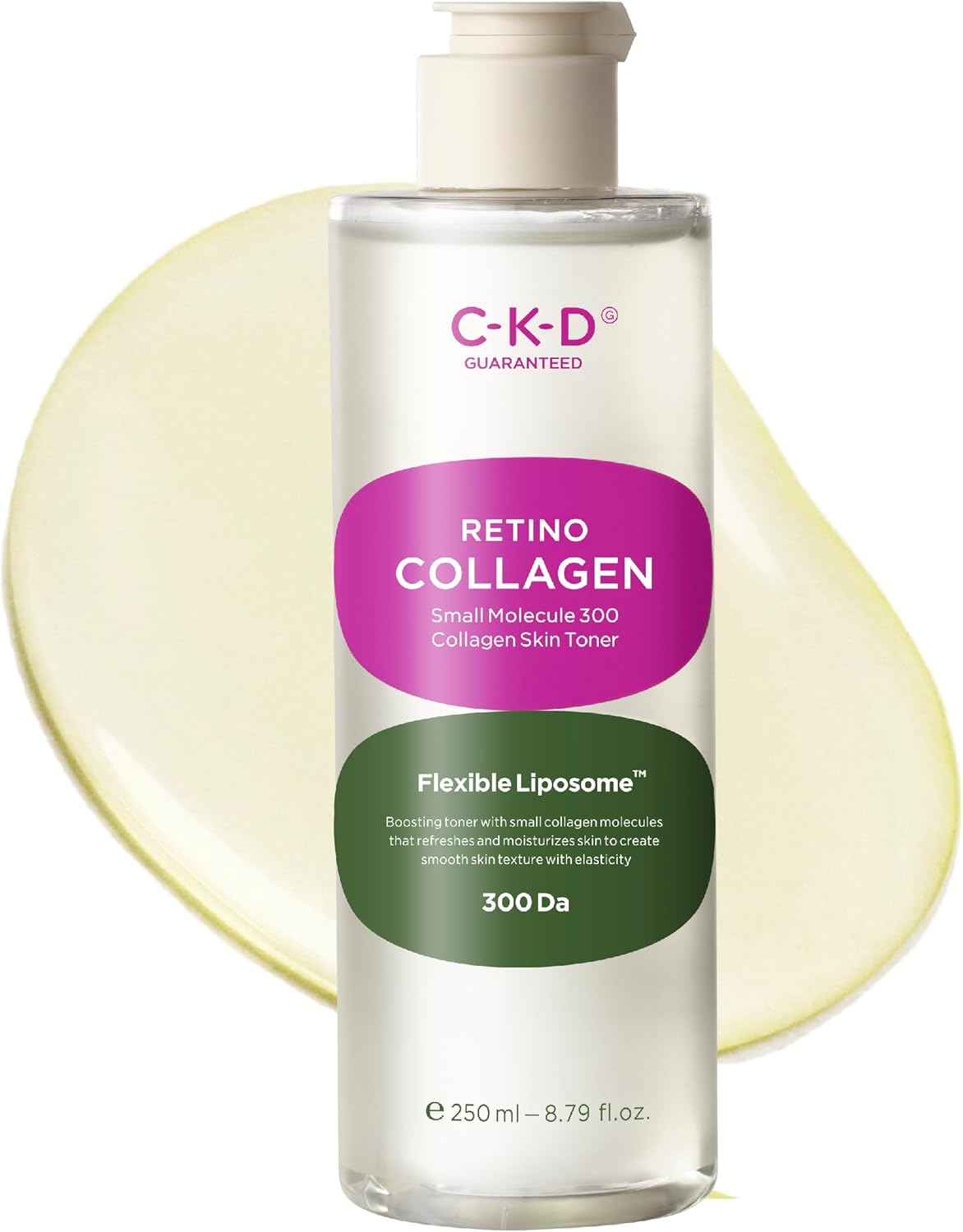 CKD Retino Collagen Skin Toner - Gentle Daily Korean Toner for Hydrating and Smoothing and Skin Texture Improvement. Suitable for Sensitive and Dry Skin. Korean Skin Care. 8.79 fl oz