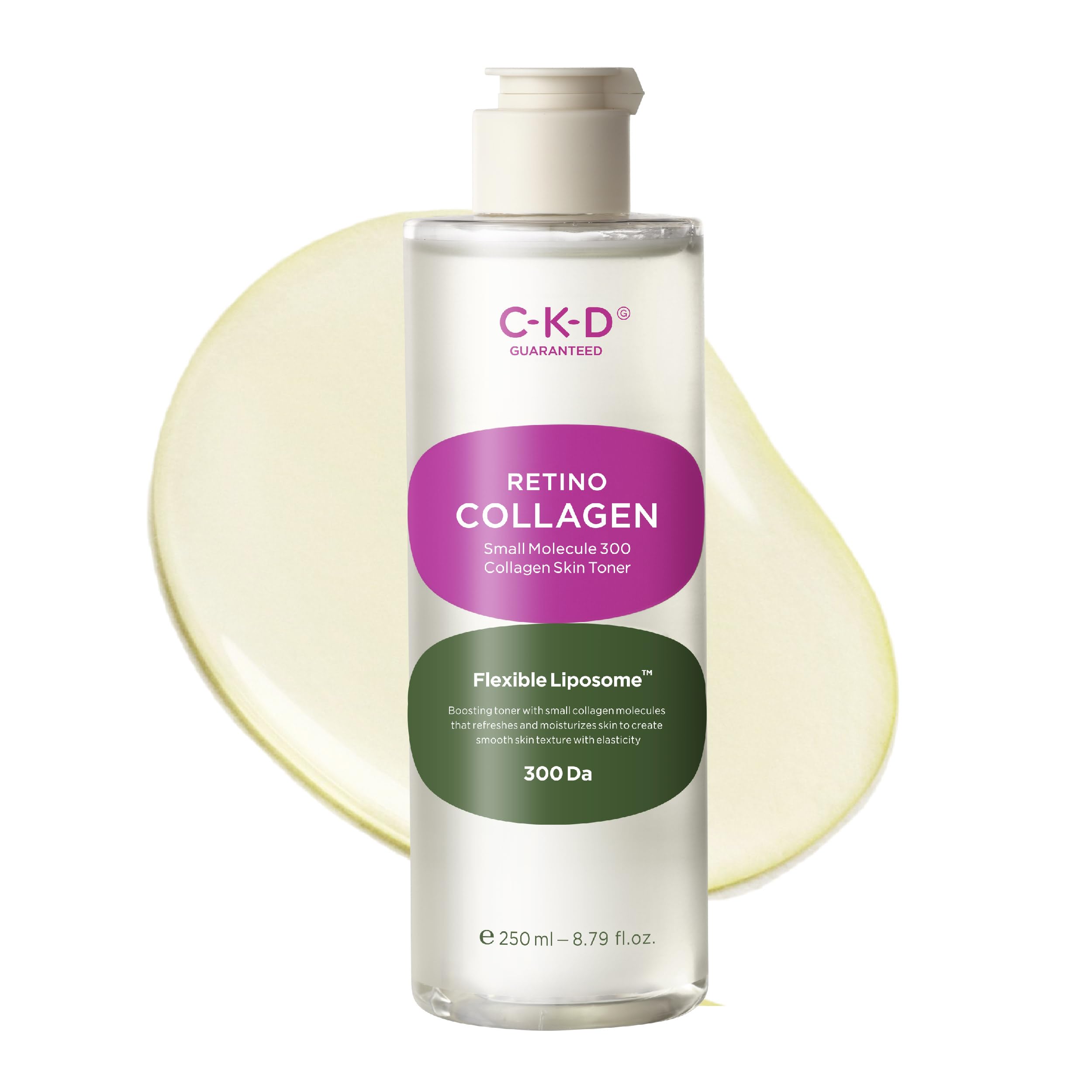 CKD Retino Collagen Skin Toner - Gentle Daily Korean Toner for Hydrating and Smoothing and Skin Texture Improvement. Suitable for Sensitive and Dry