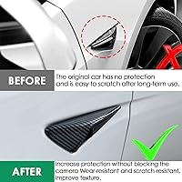 Vista 3 de 2 fundas laterales para cámara compatible con Tesla Modelo 3 (2017-2023) Modelo Y (2019-2022), cubiertas laterales de señal de giro, accesorios