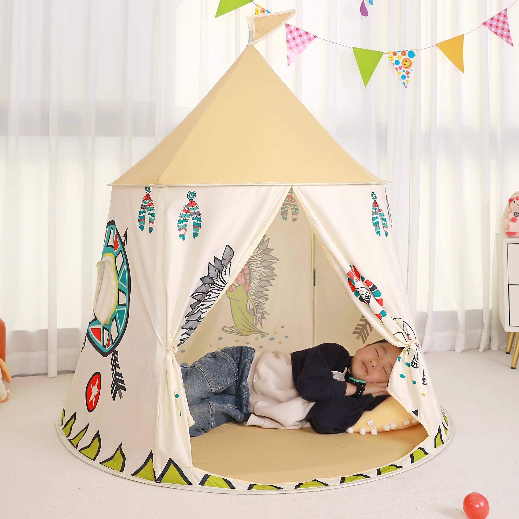 Tenda per Bambini Casetta da Giardino per Bambini,casa dei Giochi Po-up,Certificato EN71, Toy Tenda per ragazzi e ragazze,Regalo per Bambini