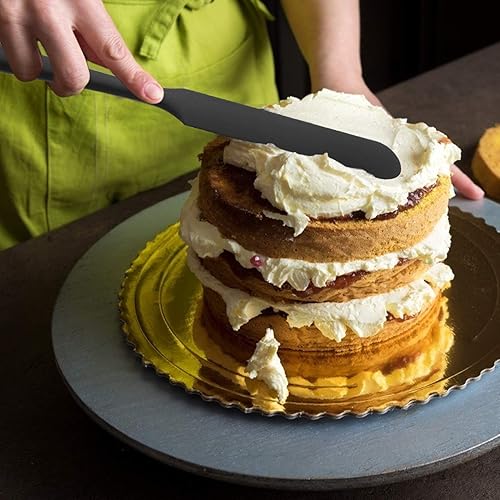 Miniatura 6 de KUFUNG - Espátula de silicona, libre de BPA y resistente al calor hasta 480F, espátulas de goma antiadherente para cocinar, hornear y mezclar (color