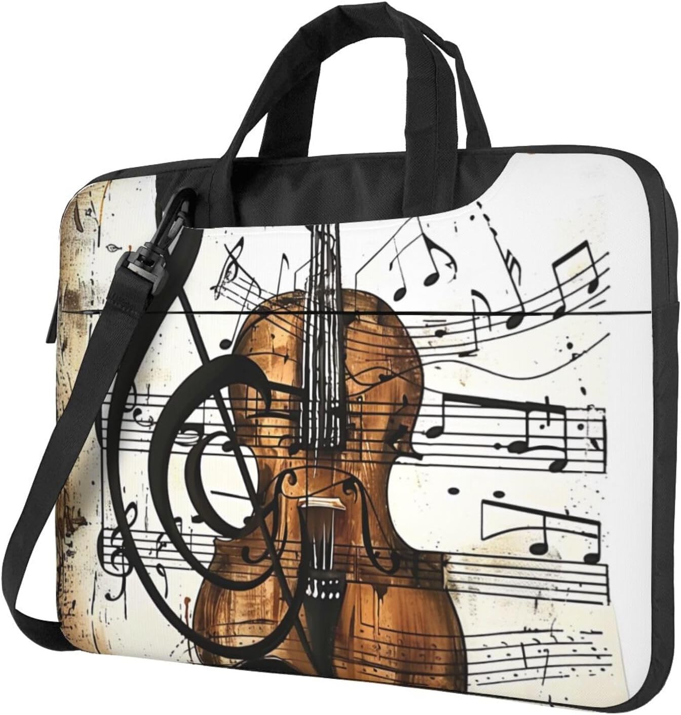 Music Print Laptop Tote Bag Laptop Carrying Case Travel Bag Business Computer Bag Work Bag for Men Women