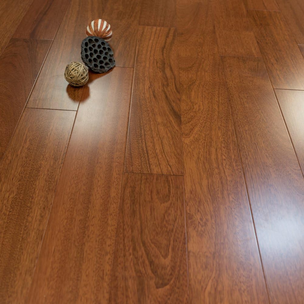 Brazilian Cherry Prefinished Engineered 5" x 1/2 Wood Flooring w/3mm Wear Layer Samples at Discount Prices by Hurst Hardwoods