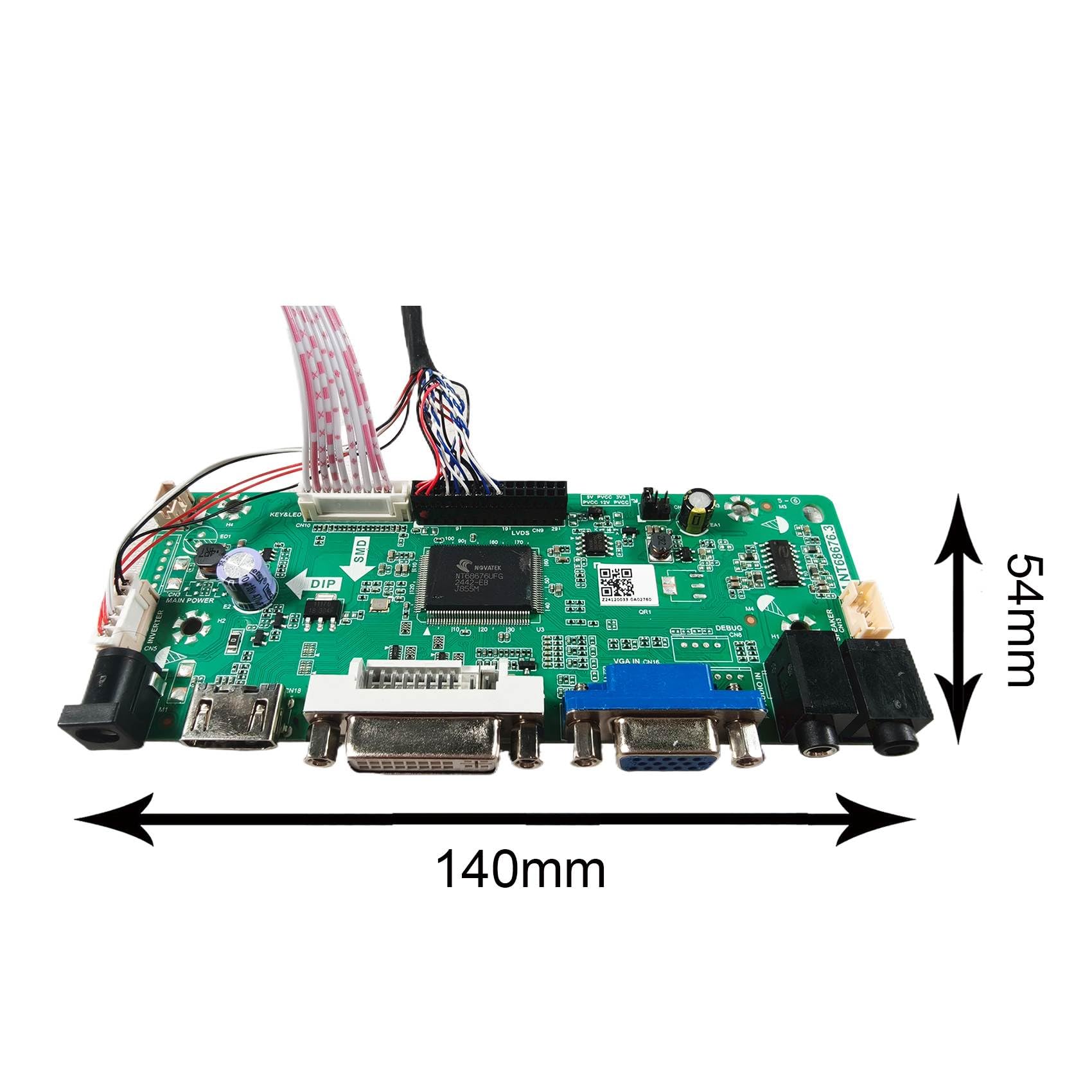 VSDISPLAY Placa controladora H/D DVI VGA LCD para G101ICE-L01