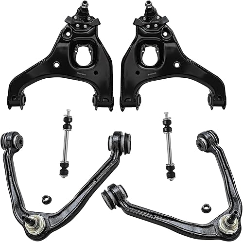 Miniatura 127 de Detroit Axle - Kit de suspensión delantera RWD para Chrysler 300 Dodge Charger Challenger Magnum 2 brazos de control superior con rótulas 2 rótulas