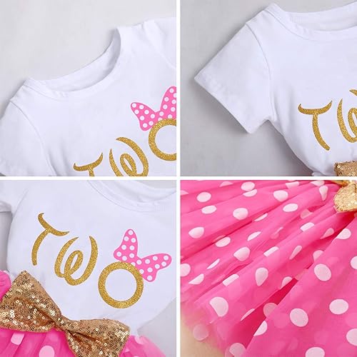 Miniatura 6 de IBTOM CASTLE Vestido de princesa con diseño de ratón y lentejuelas para niñas y bebés, disfraz elegante para sesión de fotos