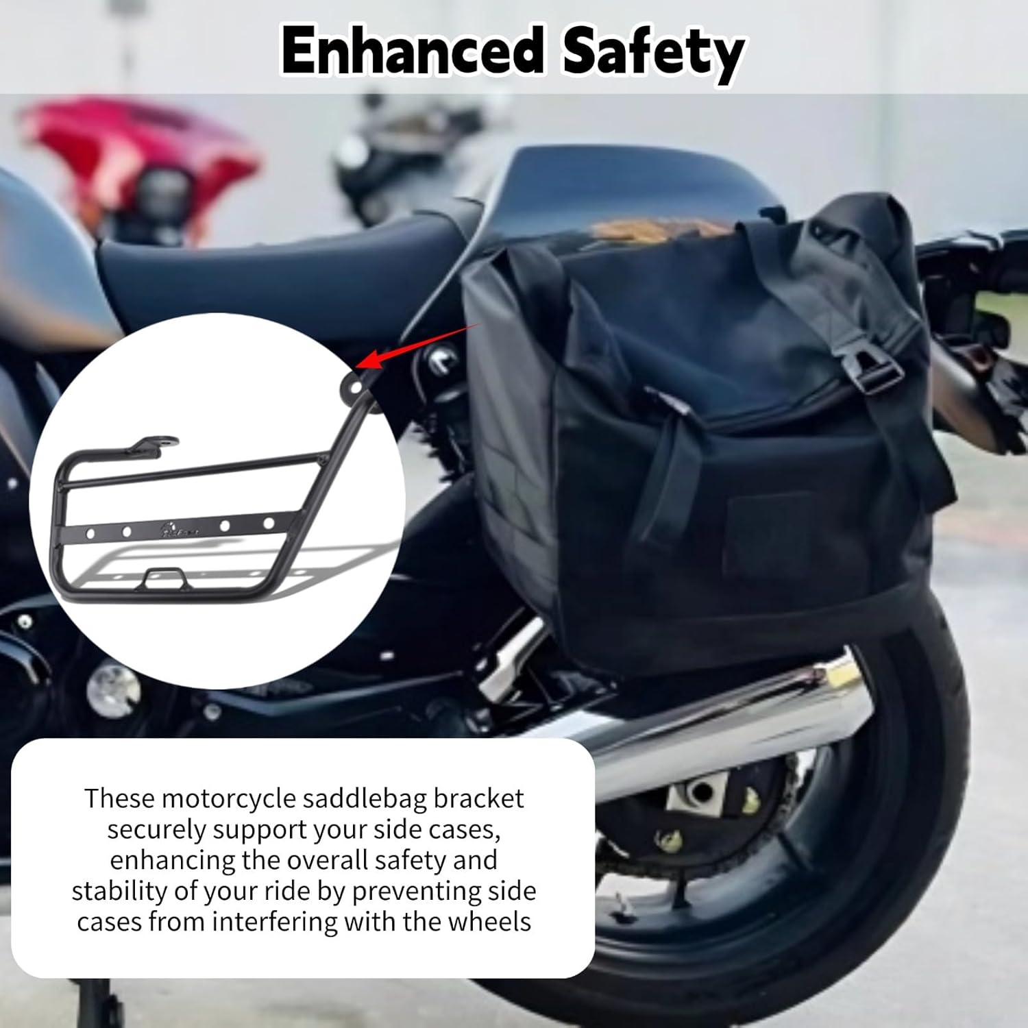 Motorcycle Rear Rack Fit for Z650RS 2022-2024, Luggage Rack Z650RS 2022-2024 Luggage Racks, Motorcycle Rear Cargo Carrier, Simple Installation (Right 51131505868)