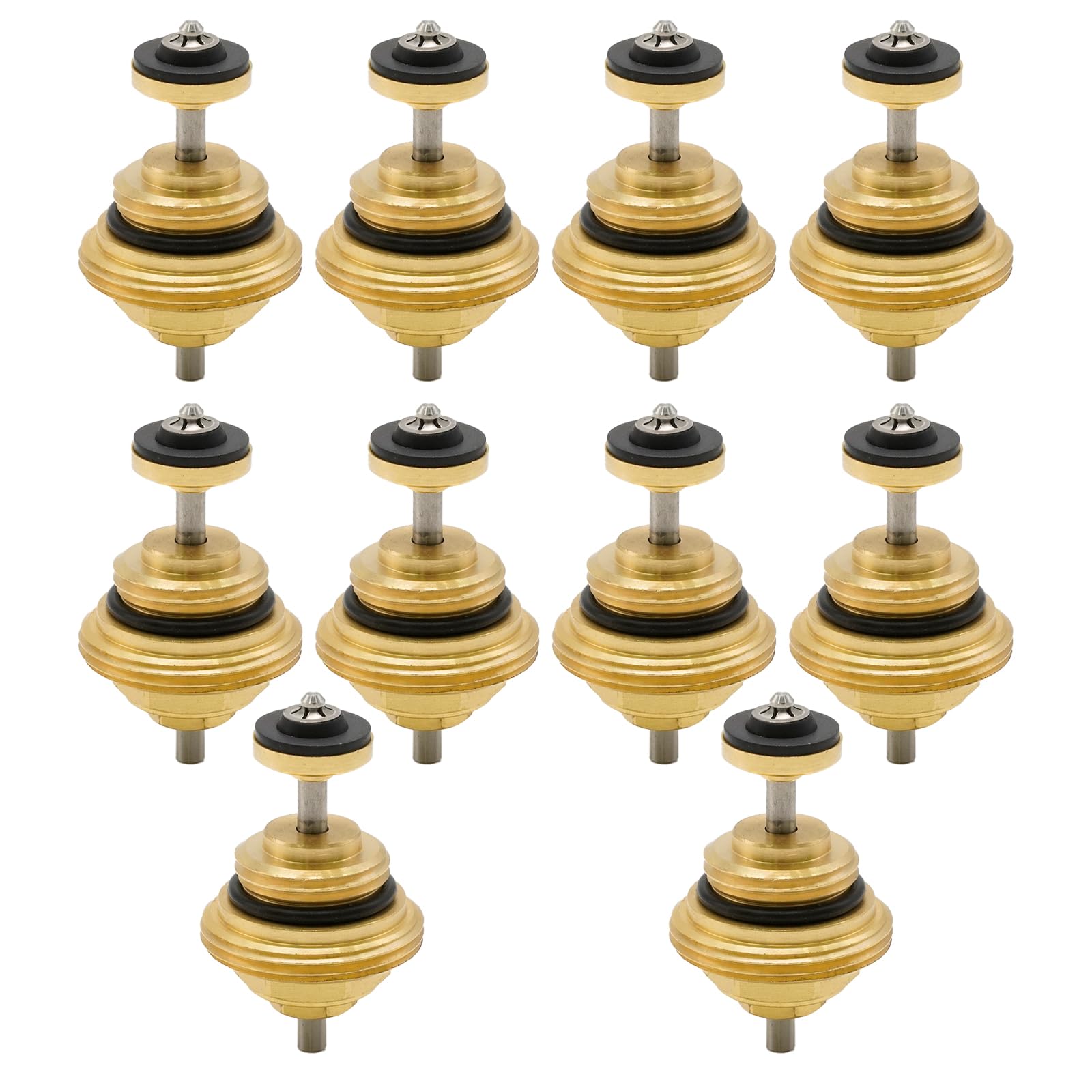Hoypeyfiy 10 pezzi M30 x 1,5 mm G1/2 bulloni di ritorno in ottone, distributore di valvola e distributore di circuiti di riscaldamento, distributore di riscaldamento a pavimento per attuatore UFH