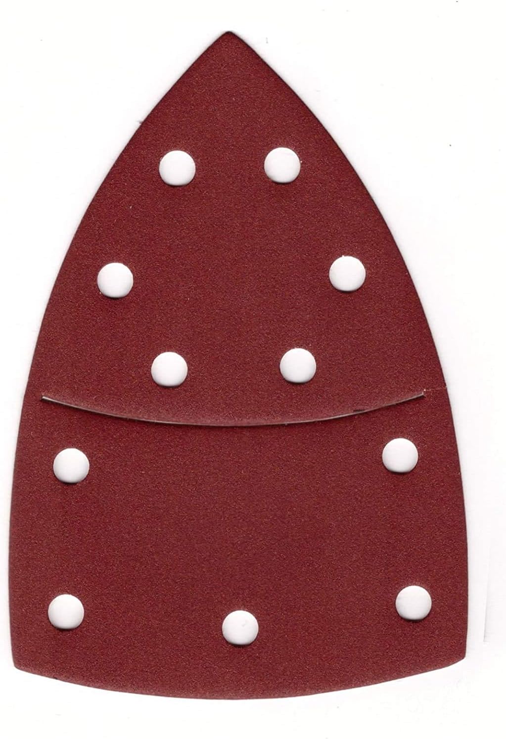Prio Sanding Triangles 100 Pcs 11-Hole 105 x 152 mm Grit 40 for Multi-Sanders Triangular Sanding Sheets, Brown - Image 3