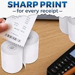 3-Pack Calculator Tape Rolls – Adding Machine Tape 2 1/4 in x 85 ft | Reliable Receipt Paper, Lint-Free, Easy-to-Install | Compatible with Most Printing Calculators, POS Systems & Cash Registers