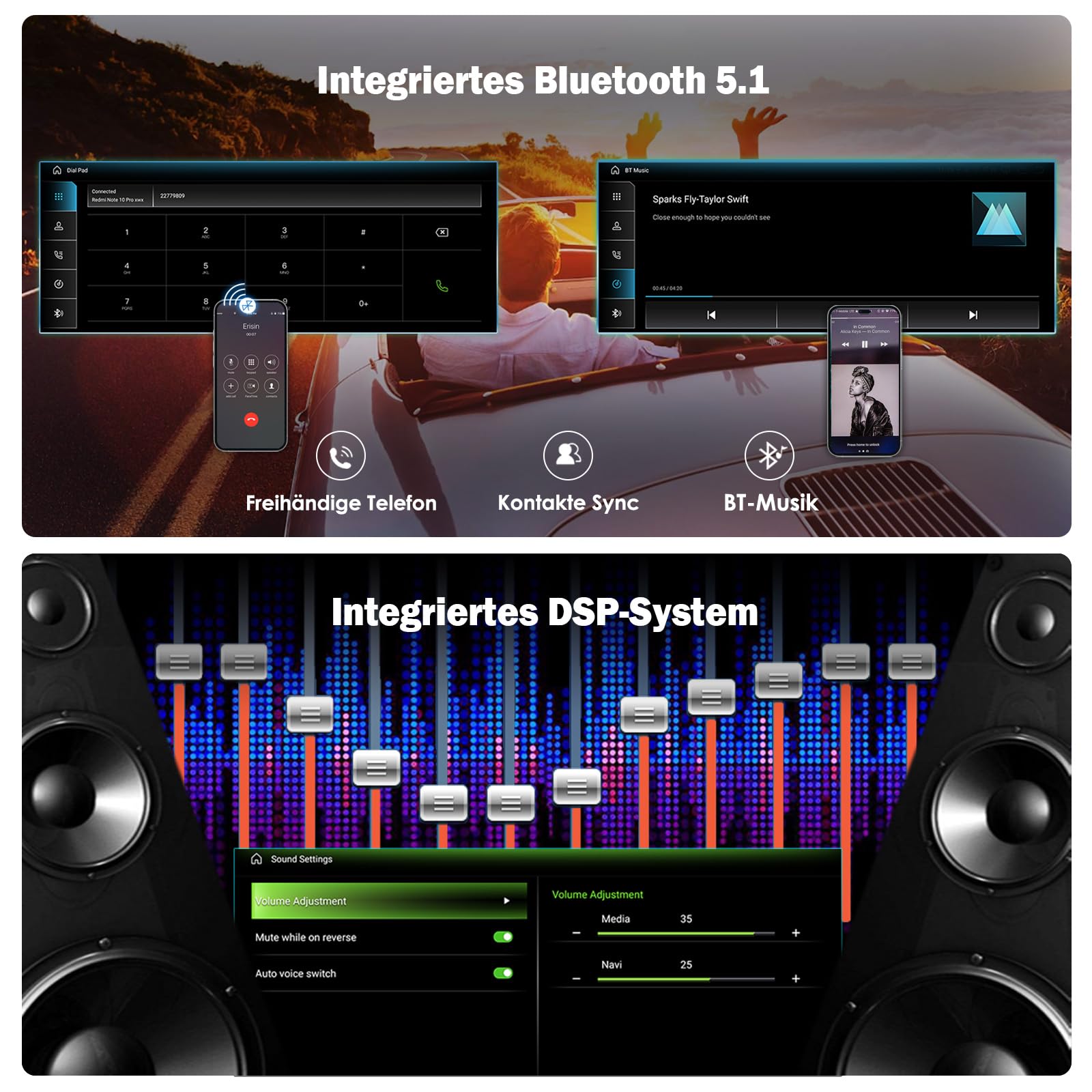 Android 14 Autoradio Für Audi A6 C6 2005-2008 | 8.8 Zoll IPS Touchscreen Mit CarPlay & Android Auto | Qualcomm 8-Core CPU