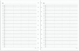 TUL® Discbound Daily Appointment Refill Pages, 4-Person Group Appointments, Letter Size, Undated, 50 Sheets