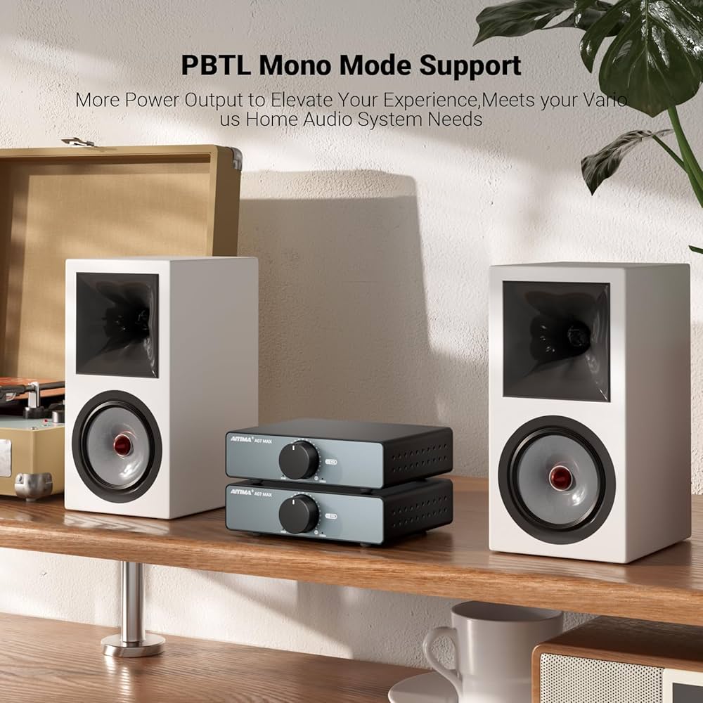 Aiyima A07 MAX パワーアンプ 2台 Amazon.co.jp: AIYIMA A07 MAX HIFI パワーアンプ 2チャンネルホーム