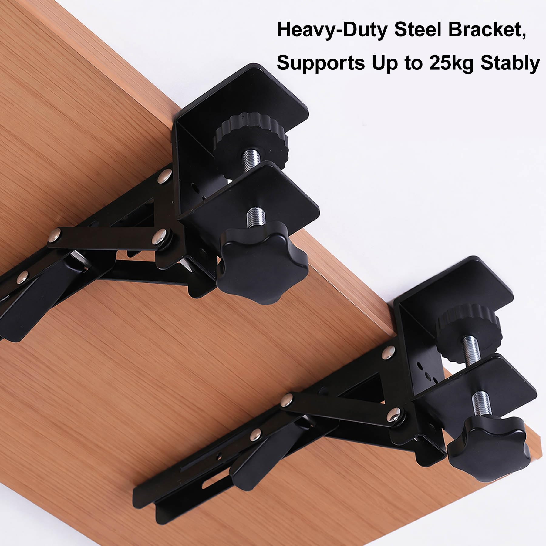 Extensión de mesa, extensión de escritorio, alargador de alféizar de ventana, extensible y estable, bandeja para teclado para debajo de la mesa, mesa de ordenador, bandeja para ahorrar espacio para la