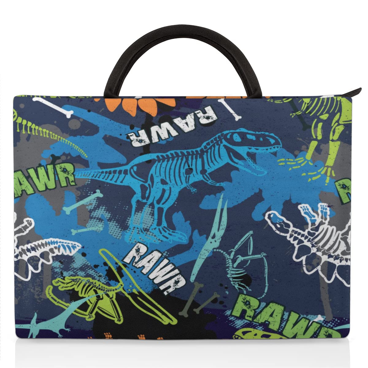 Dino pokrowiec na laptopa 13-16 cali dinozaur dinozaur ręczny pokrowiec na laptopa teczka listonoszka torba do przenoszenia dla kobiet mężczyzn dzieci chłopców dziewcząt