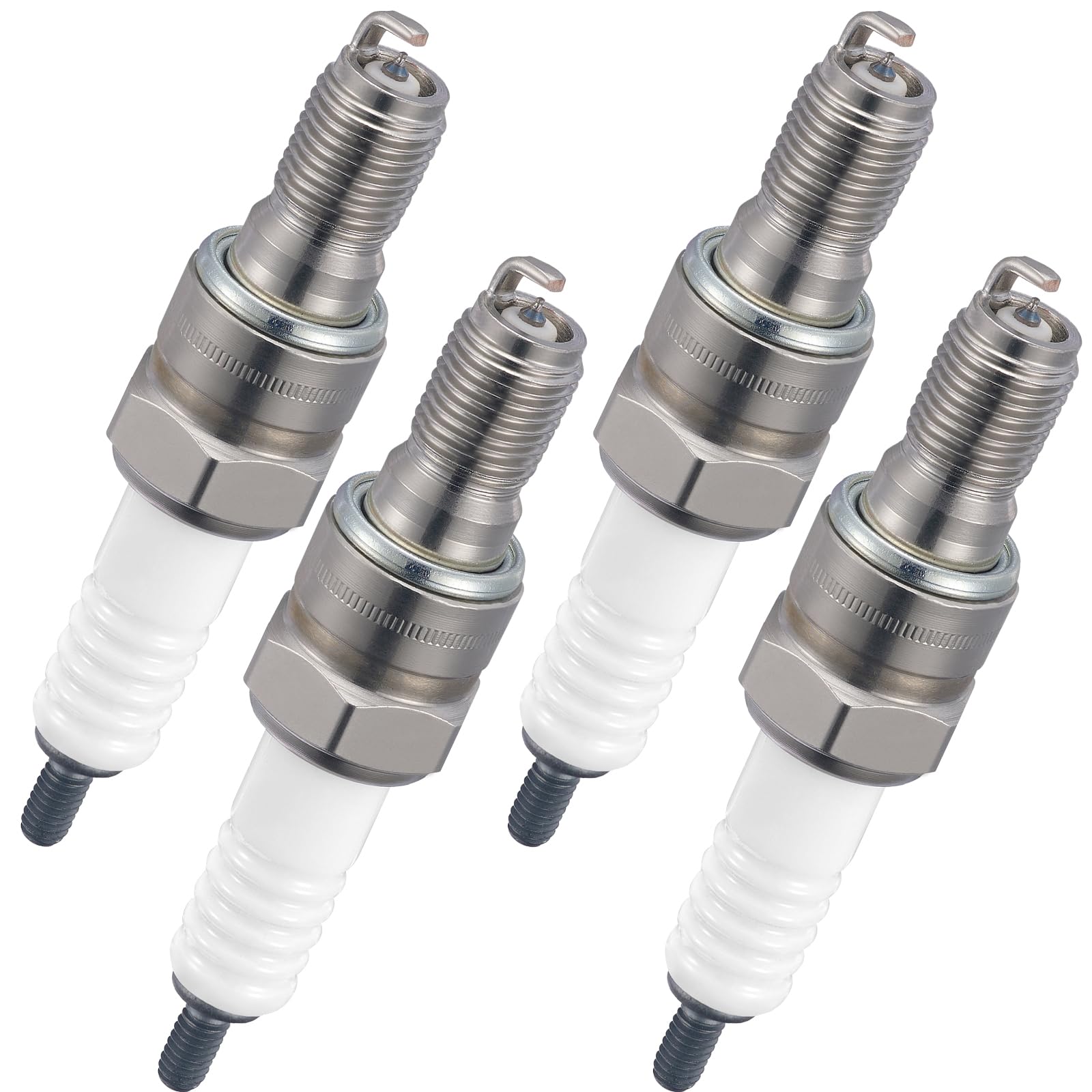 BDFHYK 3797 Iridium Spark Plugs Compatible with Honda CB1 CB900F CRF150R CRF150RB Interceptor VTR Magna 750 Metropolitan 50 PCX150 Ruckus 50 SH150i Silver Wing 600 ST1100 ST1100AL CR8EHIX-9 Set of 4