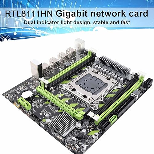 Miniatura 2 de Placa base LGA 2011 X79G, DDR3 para computadora serie Xeon para serie I7, chip de audio de 6 canales, tarjeta de red Gigabit RTL8111HN, interfaz