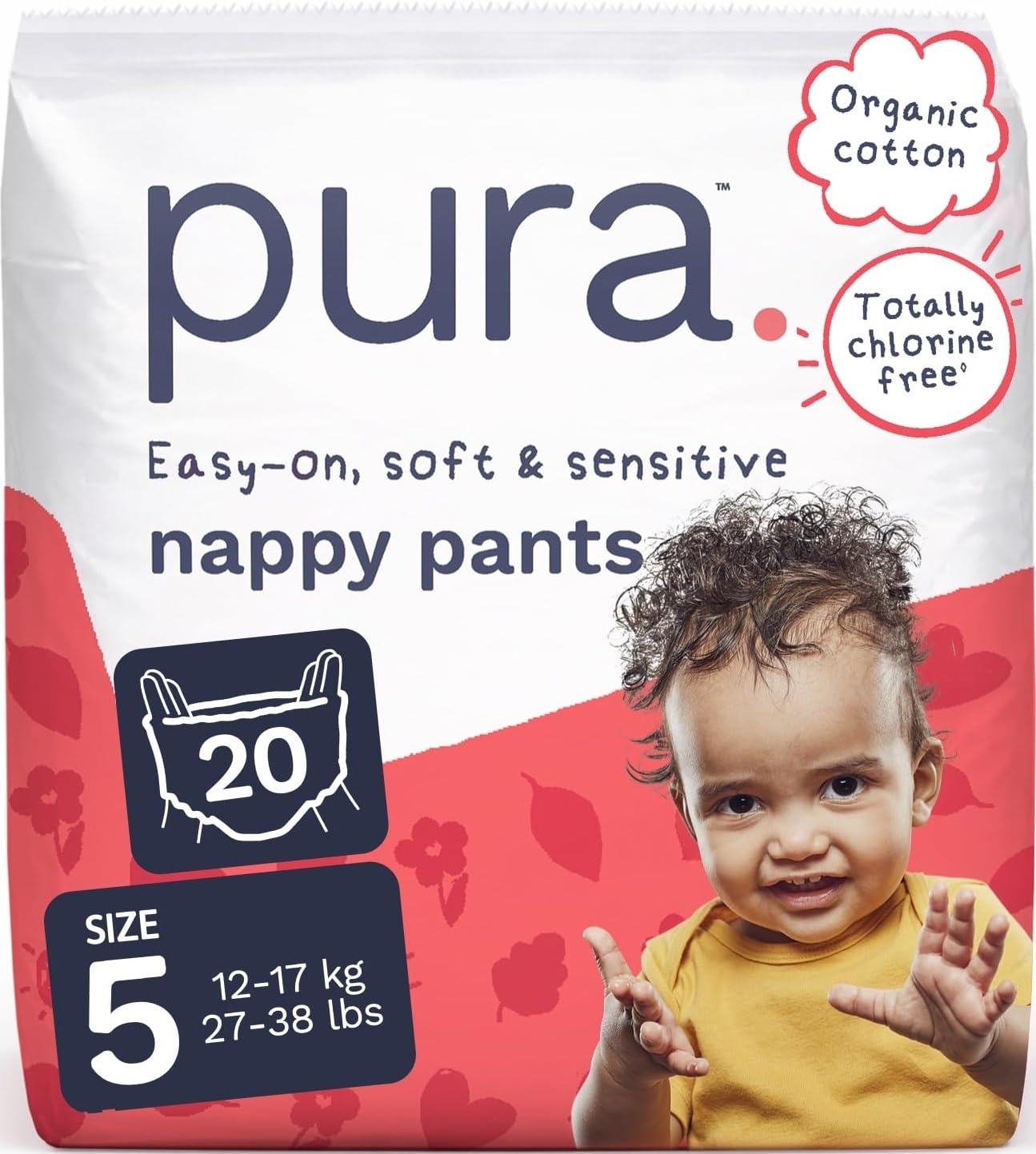 Pura Eco Nappies Size 5 12-17Kg 20 Pants