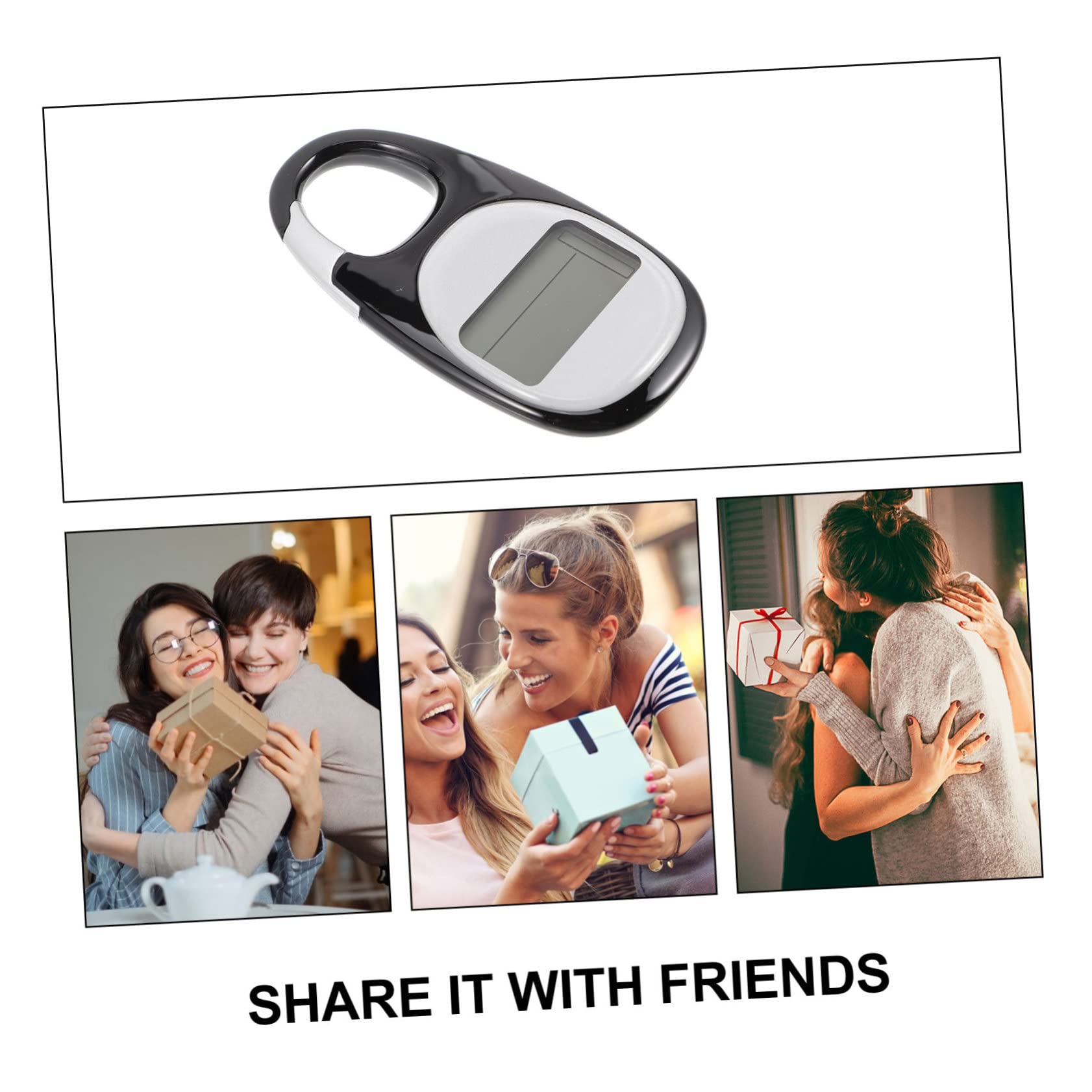 Yardwe podomètre 3D Fitness Tracker Voyage Travel podomètres pédimètre Compteur de Pas Montre traqueur Compteur de Marche pour Le Fitness d'escalade Abdos