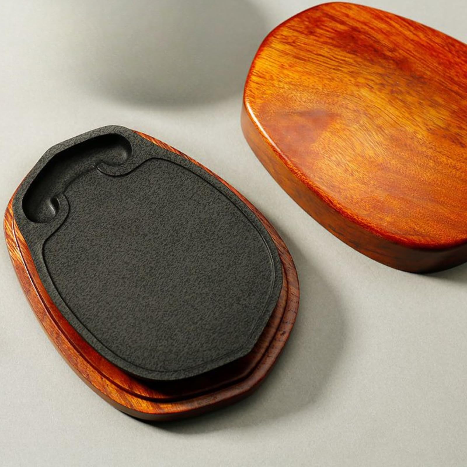 Con caja de regalo, piedra de tinta de caligrafía, adorno antiguo, 10,1 cm, 9,9 cm, piedra de tinta de estilo chino para práctica de caligrafía