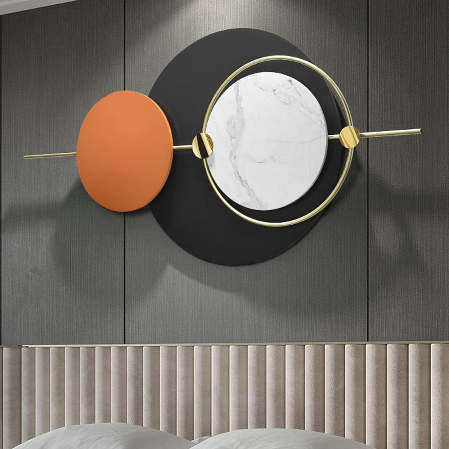 AZHKJKZH Wanddekoration Große Wanddekoration Aus Metall, Moderne Wandkunst, 3D-Wandskulpturen, Handgefertigte Wandbehang-Wanddekoration Für Wohnzimmer Wohnkultur