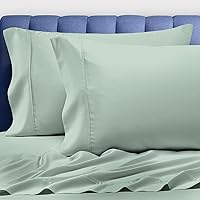 Vista 64 de Pizuna Juego de 2 fundas de almohada 100% algodón de 1000 hilos de tejido satinado de algodón de fibra larga con cierre de sobre, calidad de hotel