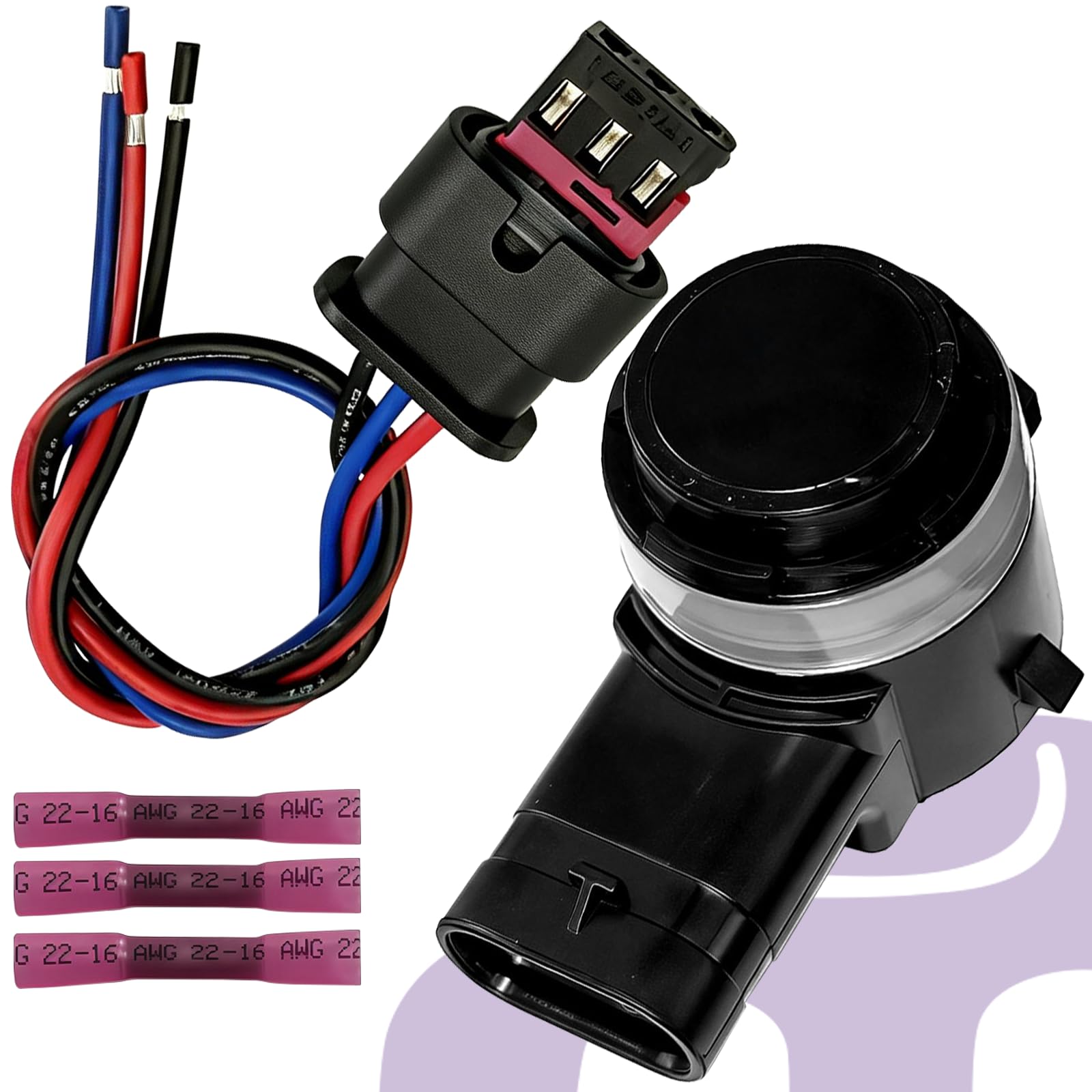 MEILICACY Front+Rear Parking Sensor Parking Assist Sensor Pdc Parking Sensor Bumper Connector Wiring Harness Plug Suitable for BMW X5 X3 X6 i3 530e