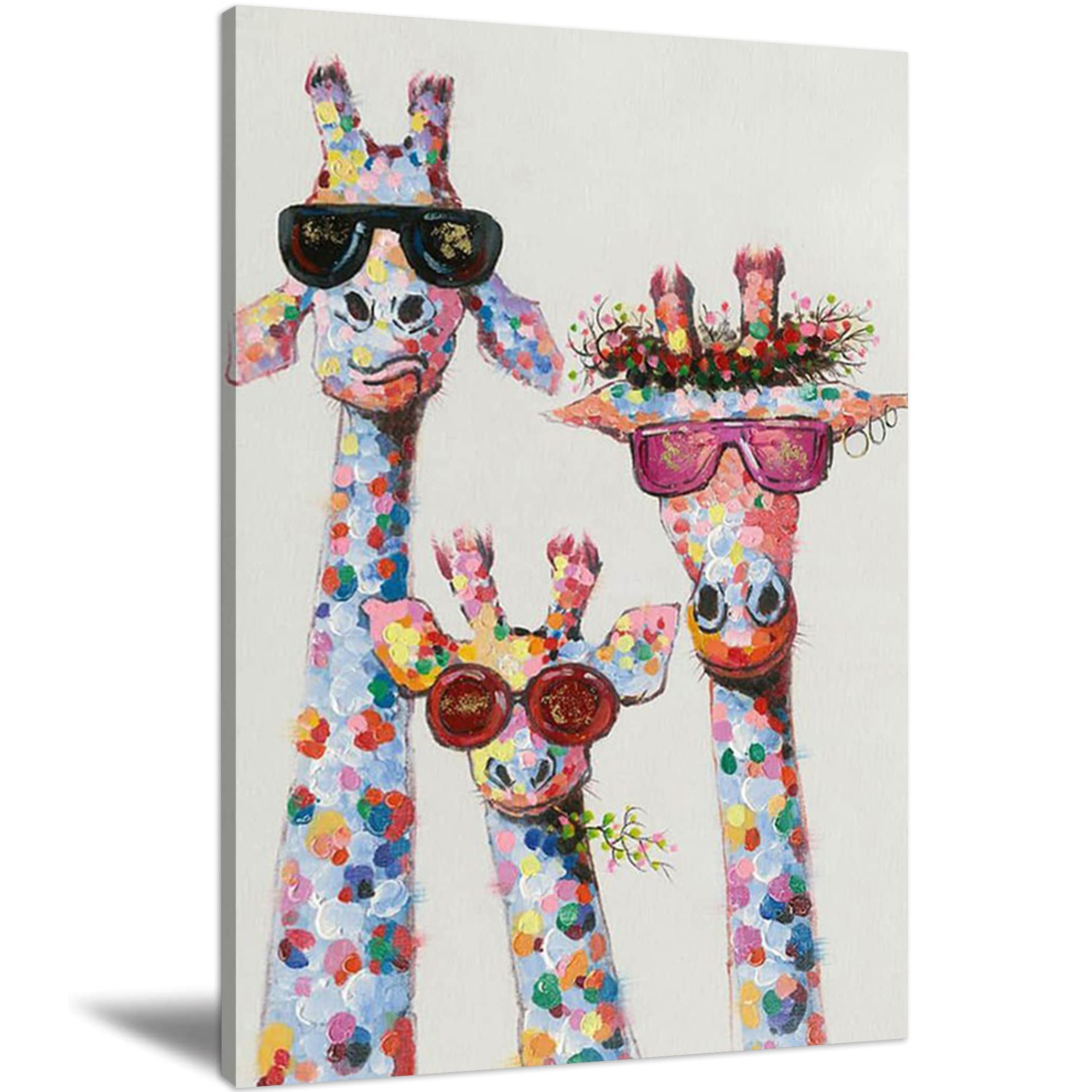 Amazon.co.jp: インテリア アートポスター 絵画 メガネで面白い