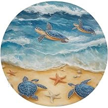 Luxury Seat Cushion Chair Cushion Lumbar Pillow for Lower Back Tailbone Coccyx Hips, Beach Turtles Memory Foam Cushion Travel Ease Car Lumbar Support Back Cushion