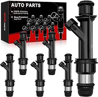 Fuel Injectors 3.4L Fit for:-Chevy Impala 2000-2005 Malibu Monte Carlo Venture Lumina for:-Buick Century Rendezvous for:-Pontiac Aztek, 2000-2005, 3.1L, Set of 6, OE# 25323971