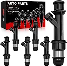 Fuel Injectors 3.4L Fit for:-Chevy Impala 2000-2005 Malibu Monte Carlo Venture Lumina for:-Buick Century Rendezvous for:-Pontiac Aztek, 2000-2005, 3.1L, Set of 6, OE# 25323971