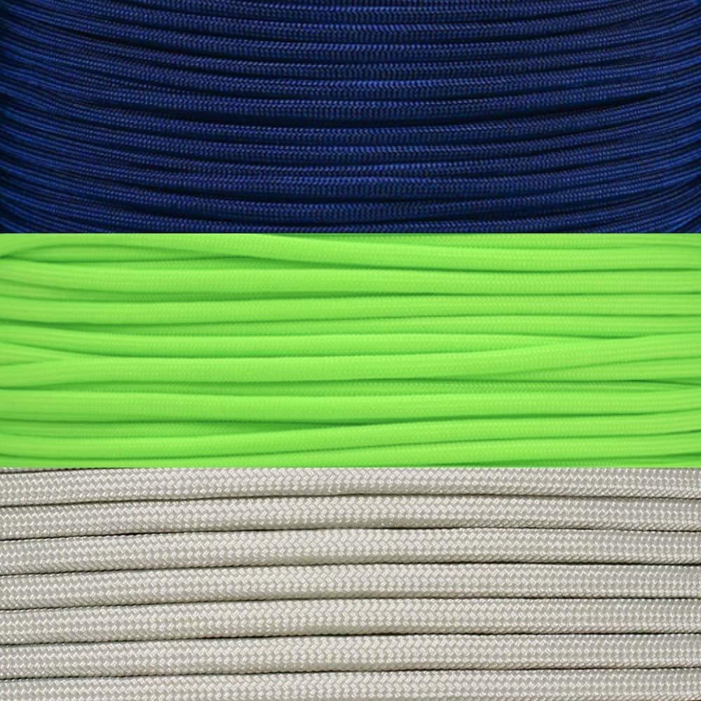 PARACORD PLANET Kits de paracaídas de equipo Pro-Football – 100 pies – Número de colores incluidos depende del equipo – Llavero con cordón, caza, senderismo, camping