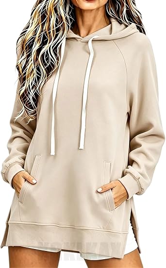 Womens Warmy Sweatshirt Oversized Hoodie Dress with Pockets | shirt dresses for women 2026 womens fashion hoodies & sweatshirts lightweight hoodies for women