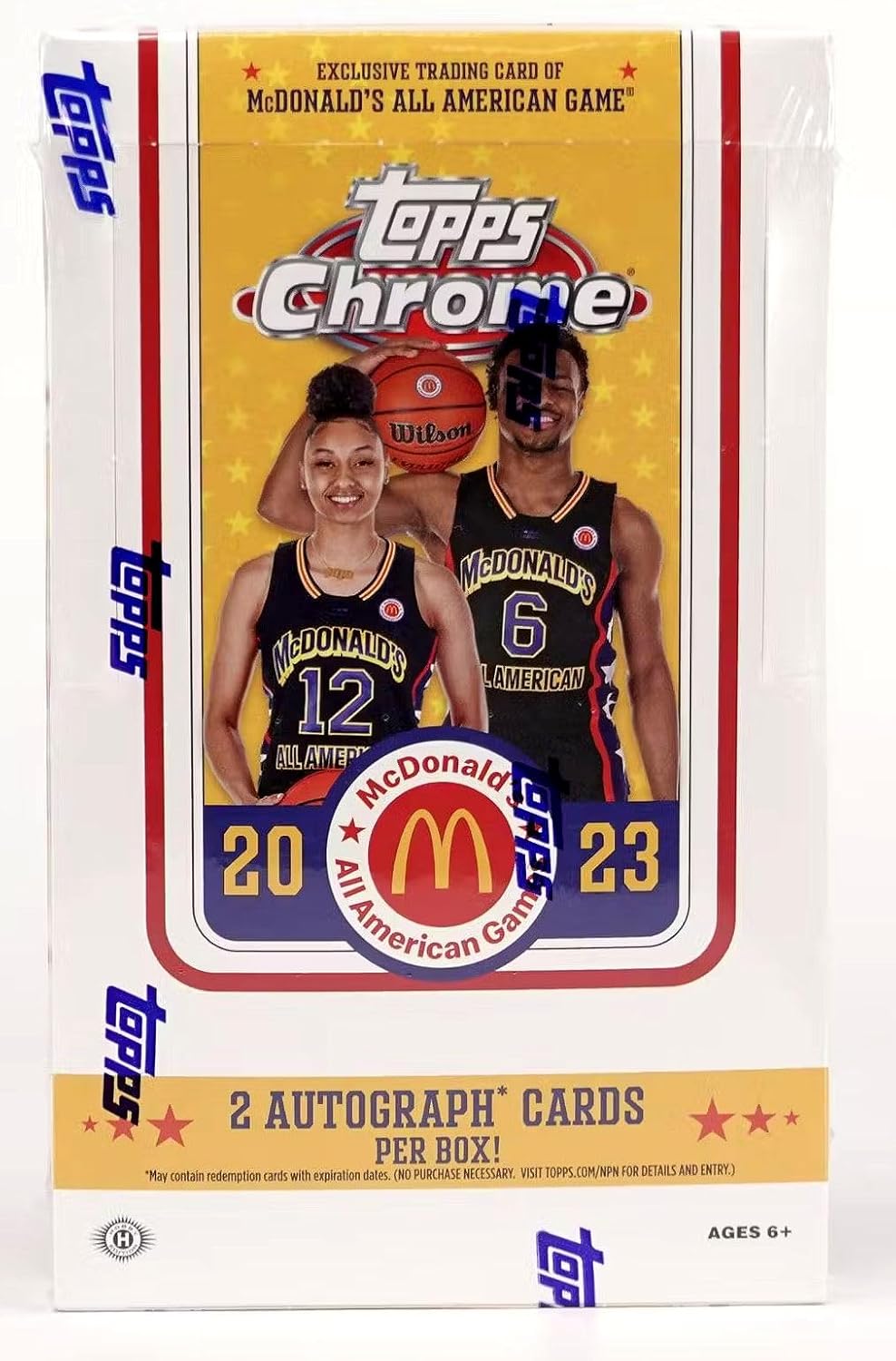 2023/24 Topps Chrome McDonald's All-American Basketball HOBBY box (20 pks/bx)