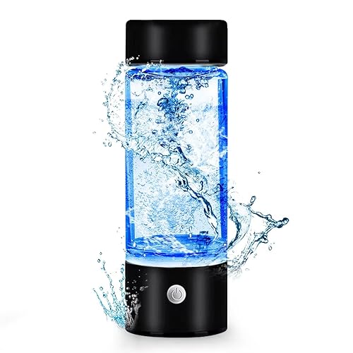 Botella de agua de hidrógeno, máquina ionizadora de agua de hidrógeno portátil, generador de agua de hidrógeno, taza de salud de vidrio de agua rica