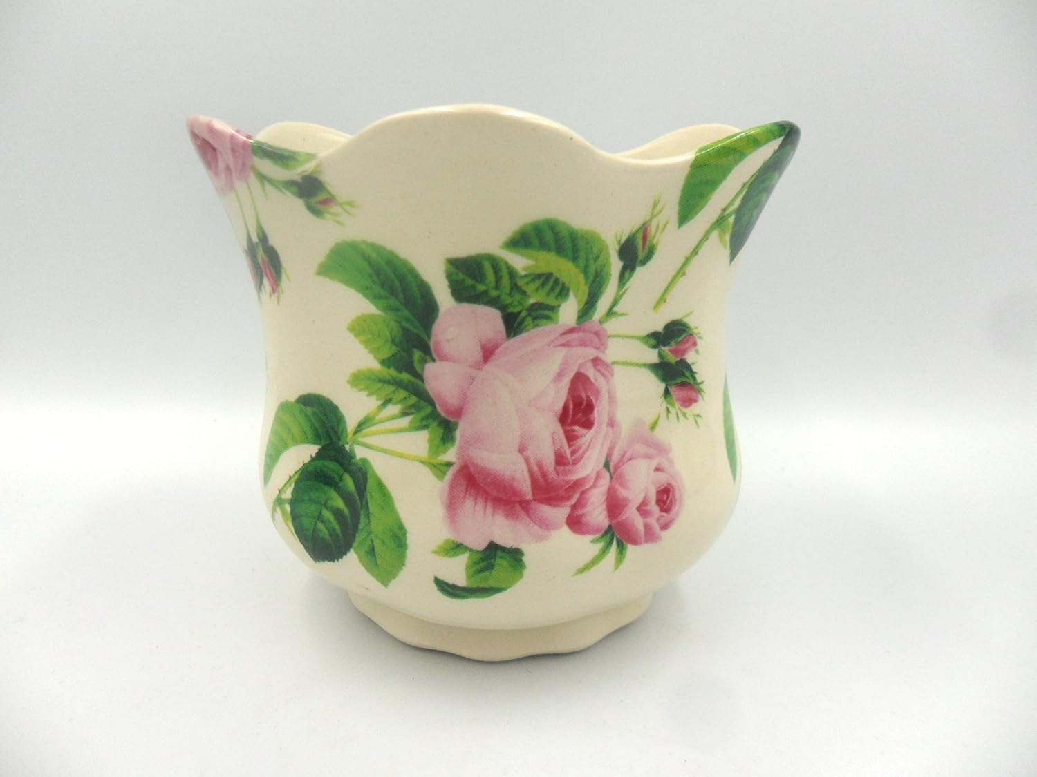 Heron Cross Pottery Lilly of the Valley design small planter Amazon.co.uk Home & Kitchen