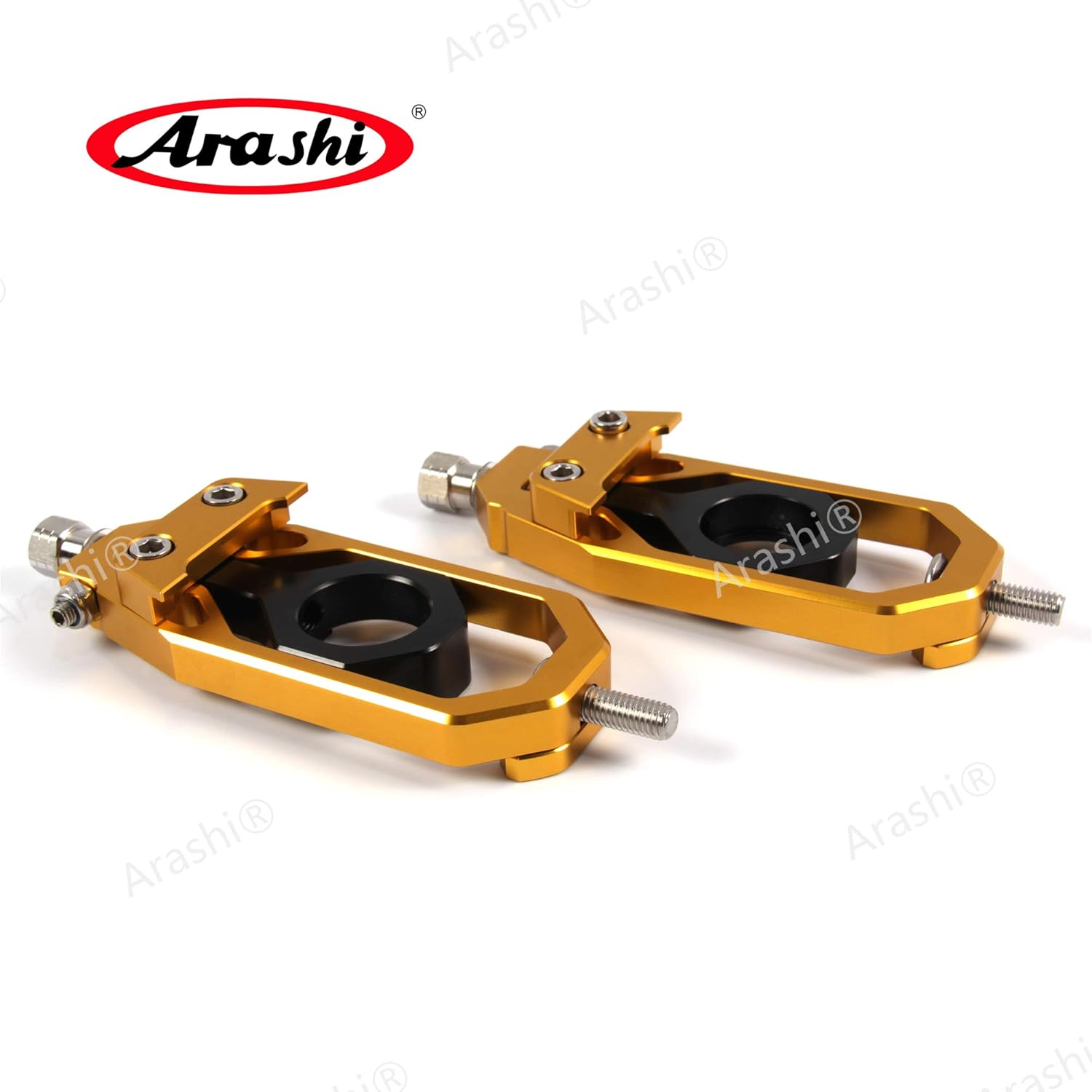 Arashi Rear Axle Spindle Chain Adjuster Tensioner Catena for Yamaha TMAX 530 2012-2016 Motorcycle Accessories T-max 530 TMAX530 Black 2013 2014 2015