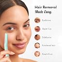 Plush Flawless Reusable Face Razor for Woman (Pack of 3) | Eyebrow & Facial razor with Single German Steel Blade | Instant & Painless Hair Removal for Upper Lips, Forehead, Sideburns | Prevents Cuts & Burns gallery image