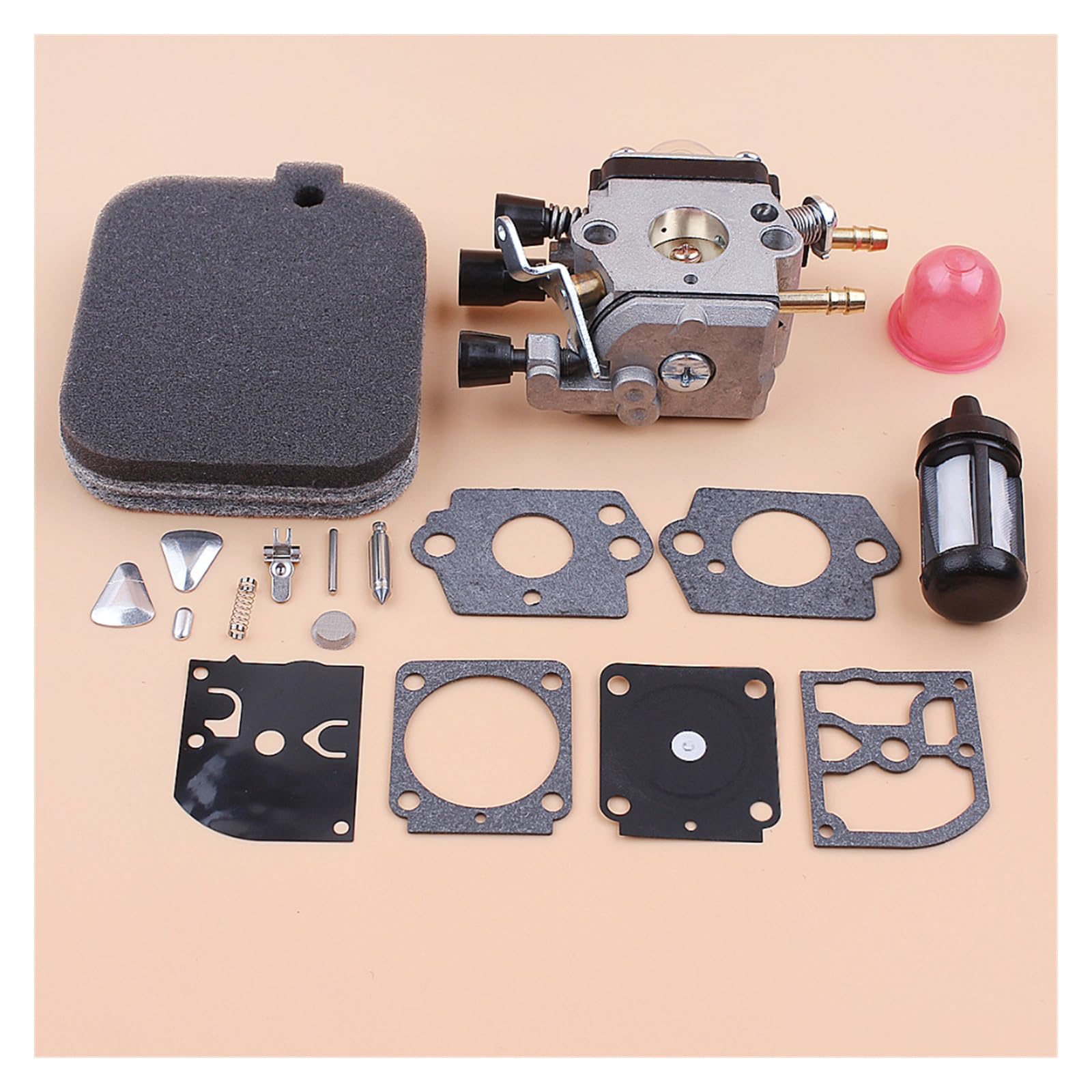 Uszczelka gaźnika filtr powietrza Carb zestaw naprawczy do Stihl BG45 BG46 BG55 BG65 BG85 SH55 SH85 dmuchawa do liści dla Zama C1Q-S68G membrana