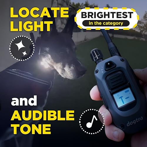 Miniatura 7 de Dogtra Collar electrónico 280X con control remoto Nueva edición 10 libras +, rango de 12 milla, luz LED, 100 niveles de control preciso para perros