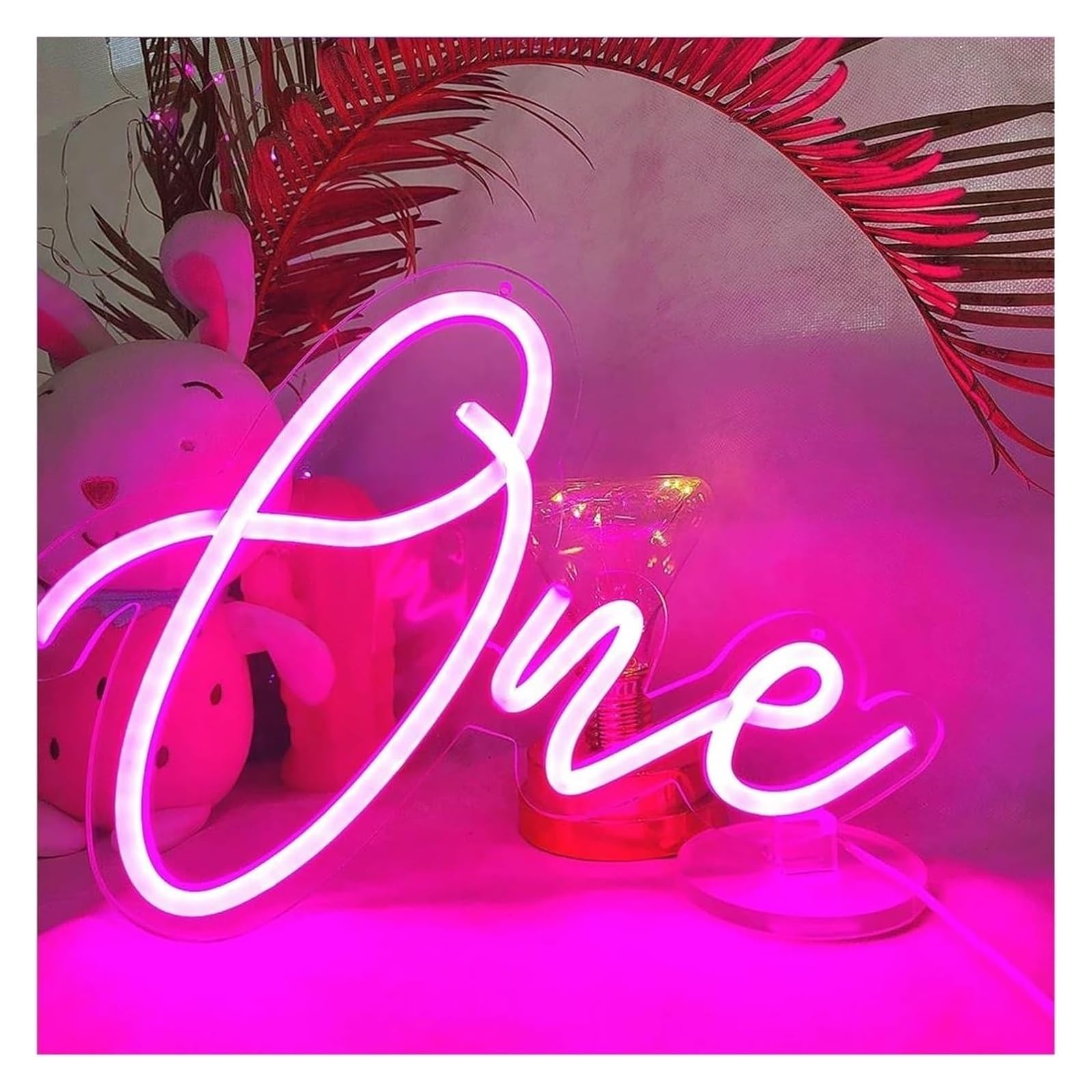 Aextroi neon Lights Sign Neon Light Decoration Digit LED for neon Sign for Lights Ornament(B)