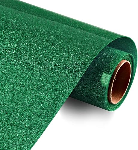 Miniatura 6 de Vinilo de transferencia de calor con purpurina azul, rollos de vinilo HTV con purpurina de 10 pulgadas x 8 pies para camisetas, compatible con