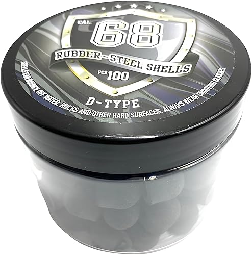 Miniatura 5 de 100 bolas de goma de mezcla dura tipo D, bolas de goma mezcladas con polvo de acero, 0.21 oz de municiones pesadas para entrenamiento en el hogar,